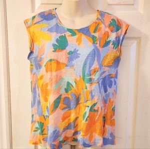 Joie Tropical Orange T-shirt Top